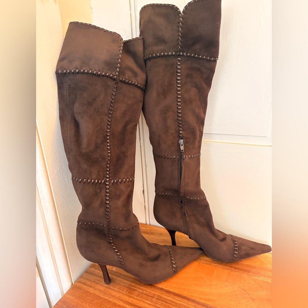 BCBGirls Chic Brown Over the Knee Boots